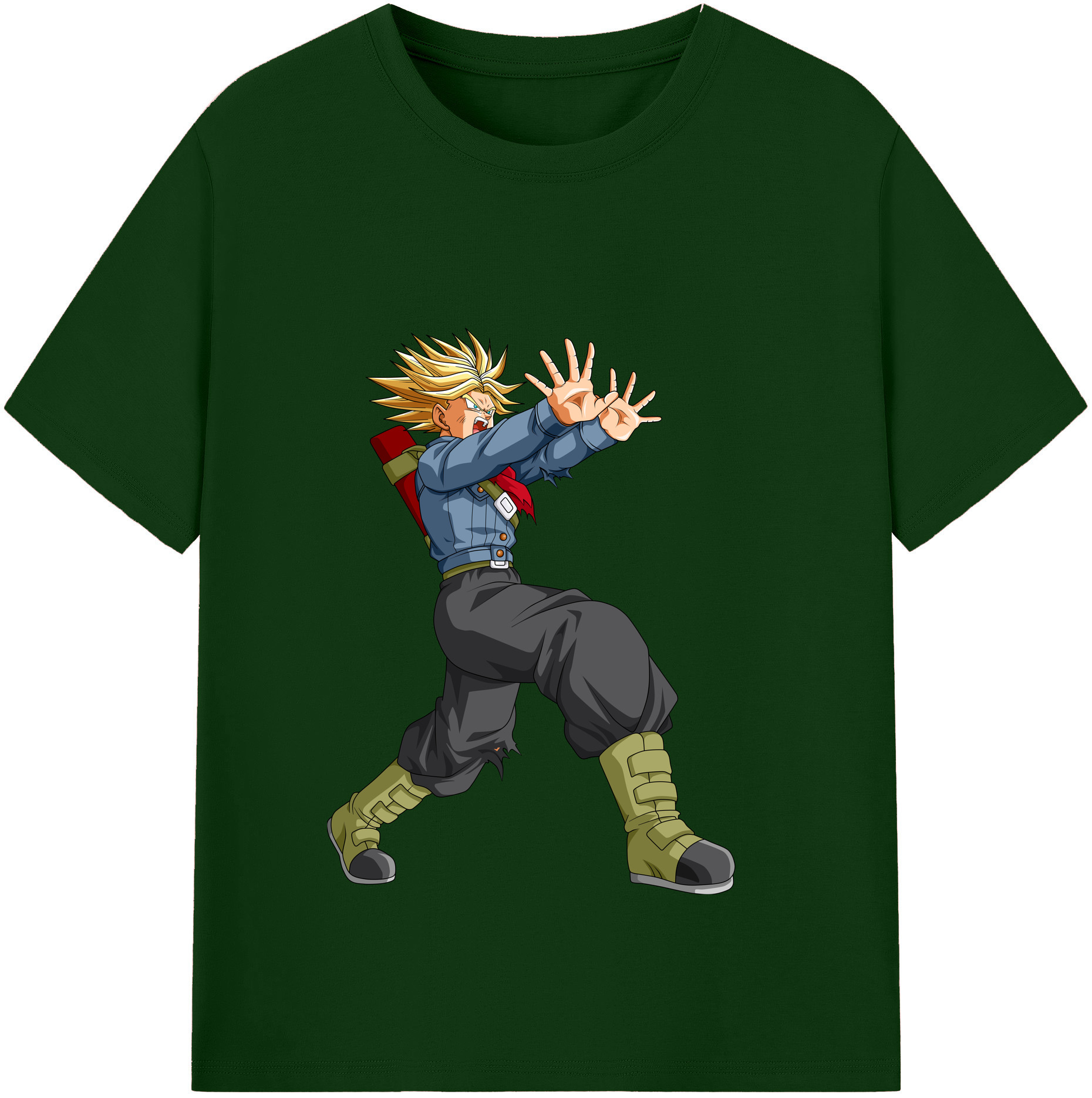 （画像用） ドラゴンボール トランクス（Torankusu）DRAGON BALL Trunks 綿100％半袖Tシャツ（フロントプリント）